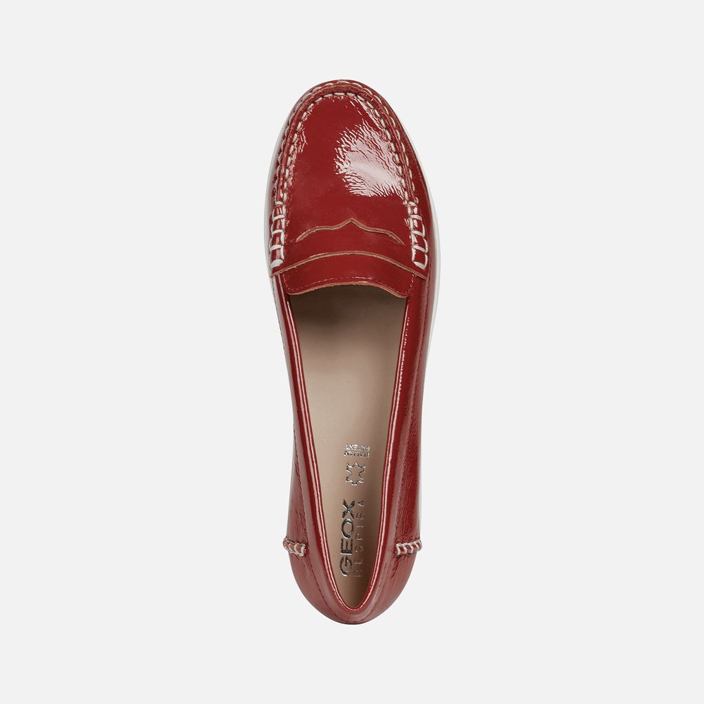 Geox Bayan Loafers Kırmızı - Genova - MKD-587924